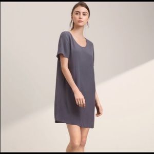 Aritzia Blue Short Sleeve Dress